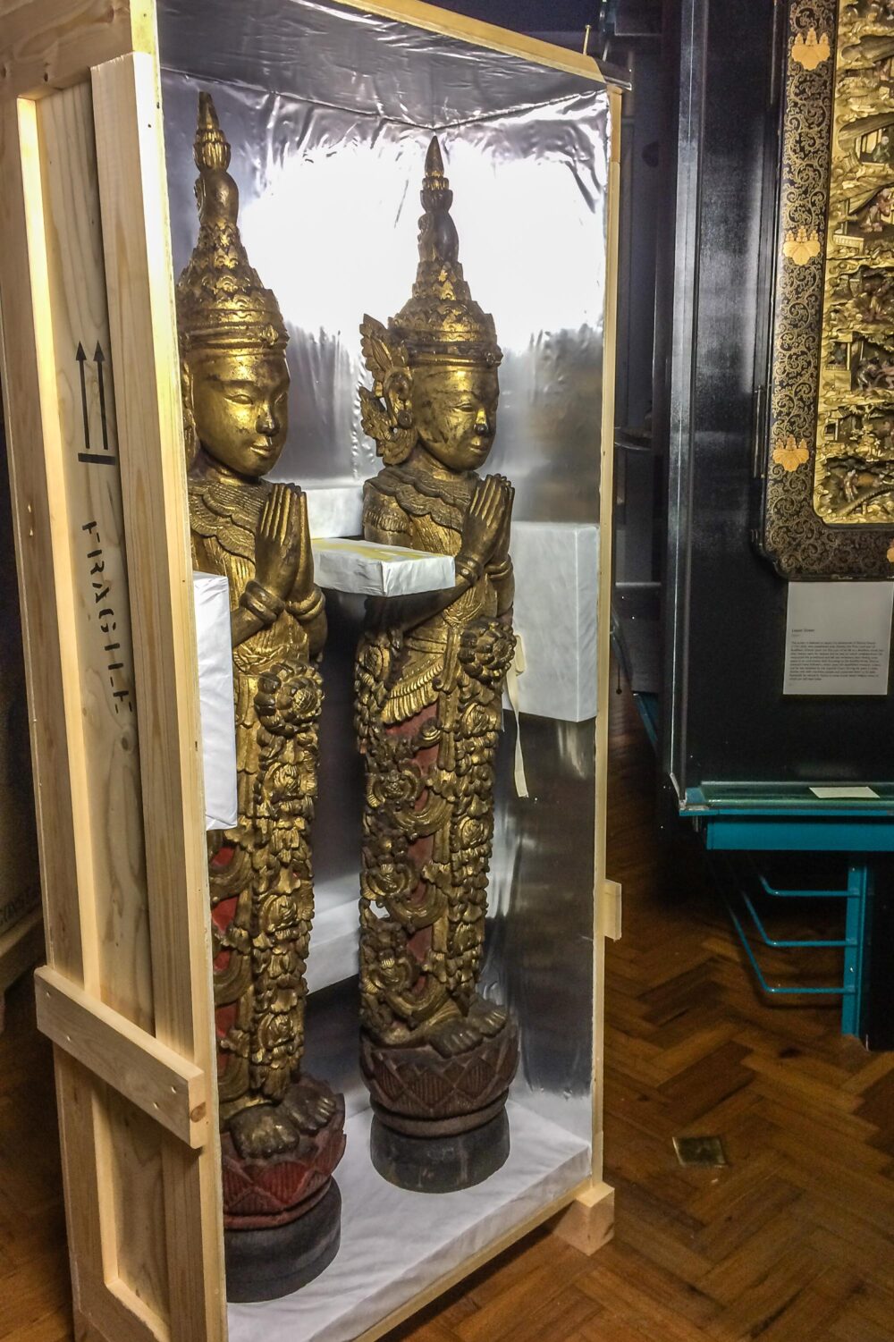 Sculpture transported by the Constantine team