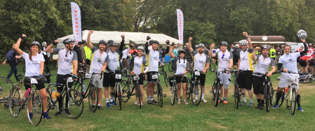 Constantine Ltd team photo for cycle from London to Brighton 2018