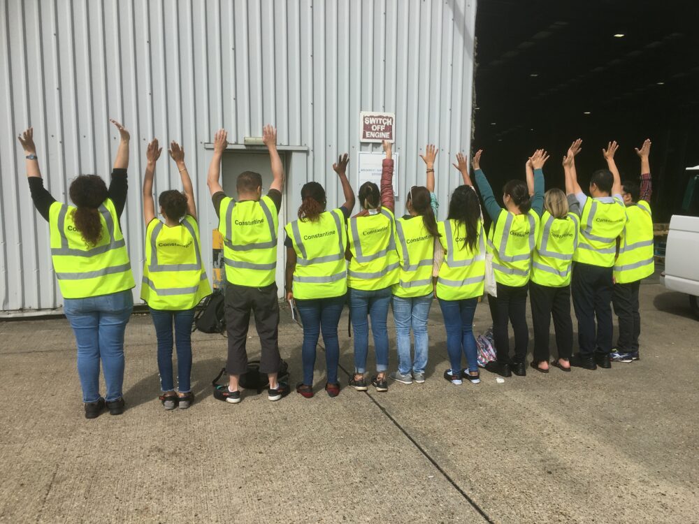 Constantine Ltd team on airport training day
