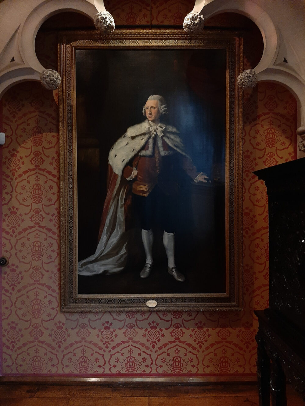 The installation of the portrait of the 10th Duke of Norfolk by the Constantine team